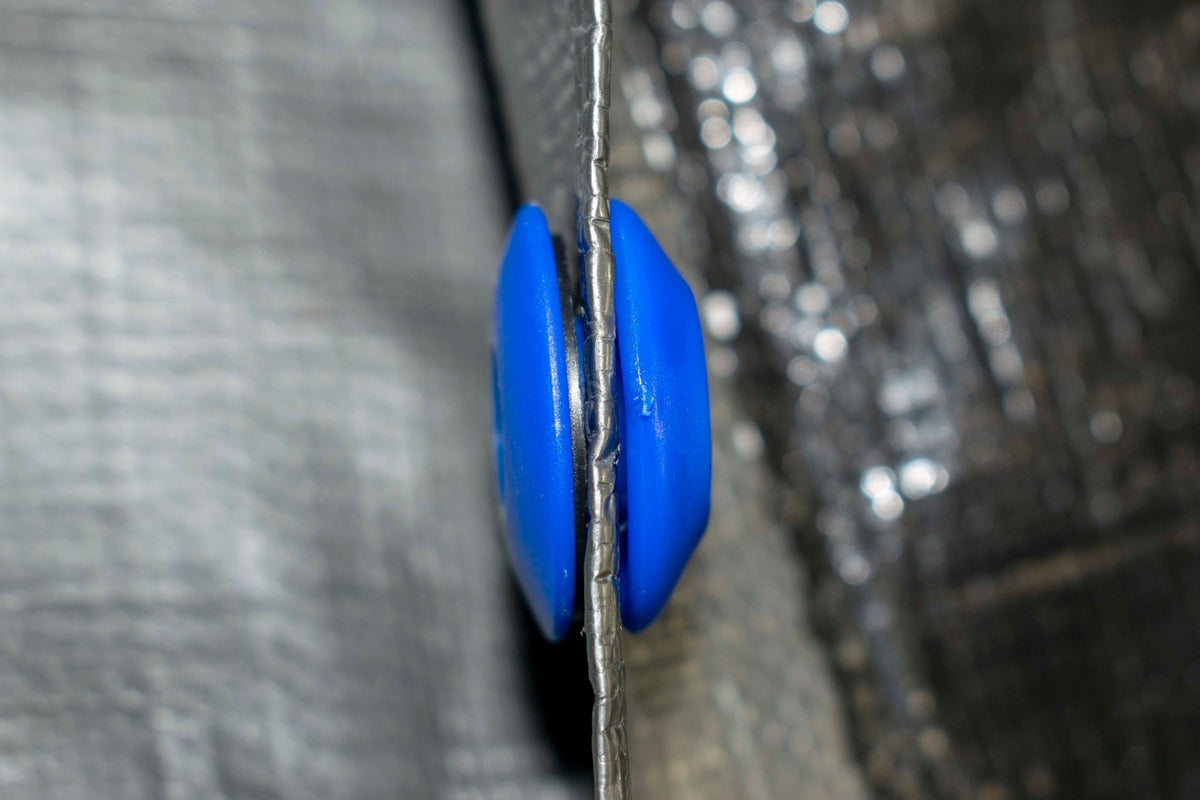 Tarp Eyelets Pack of 10 Blue Waterproof Tarpaulin Cover DIY Workshop Accessory