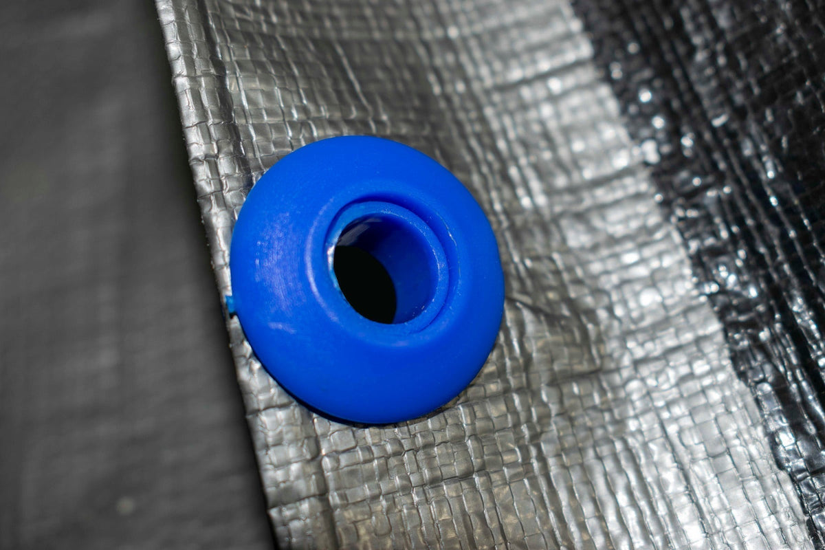 Tarp Eyelets Pack of 10 Blue Waterproof Tarpaulin Cover DIY Workshop Accessory