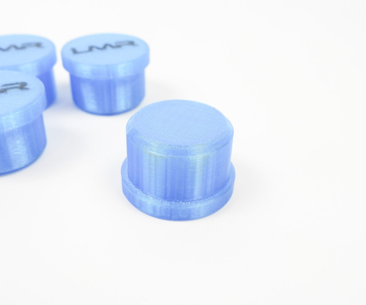 Set of 4 LMR 30mm Chassis Plugs Blue