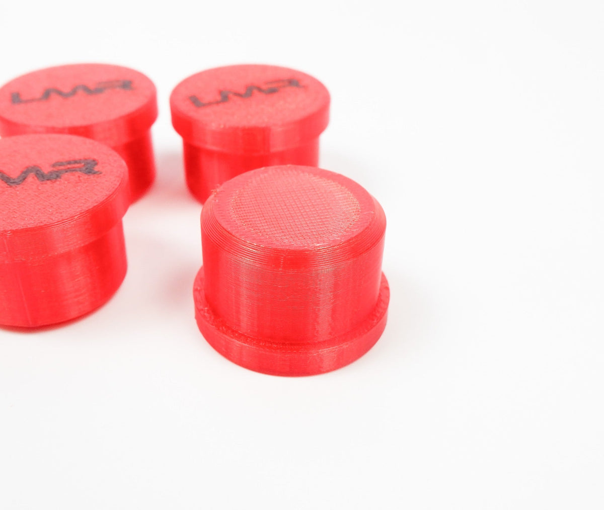 Set of 4 LMR 30mm Chassis Plugs Red
