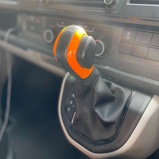 For VW T6 Transporter DSG Gear Knob Styling Caps – Orange Painted Upgrade, Ready to Fit