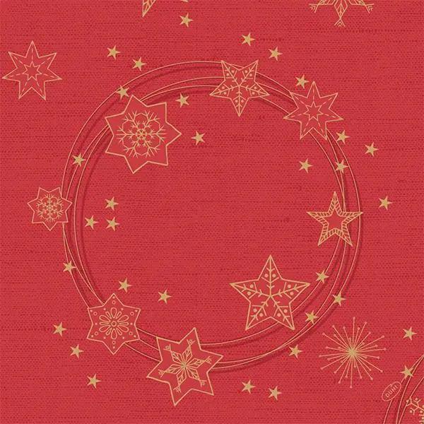 Duni Star Shine Red 40cm Dunisoft Napkin