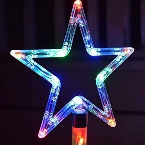 Christmas LED Star Stake Lights - Set of Four