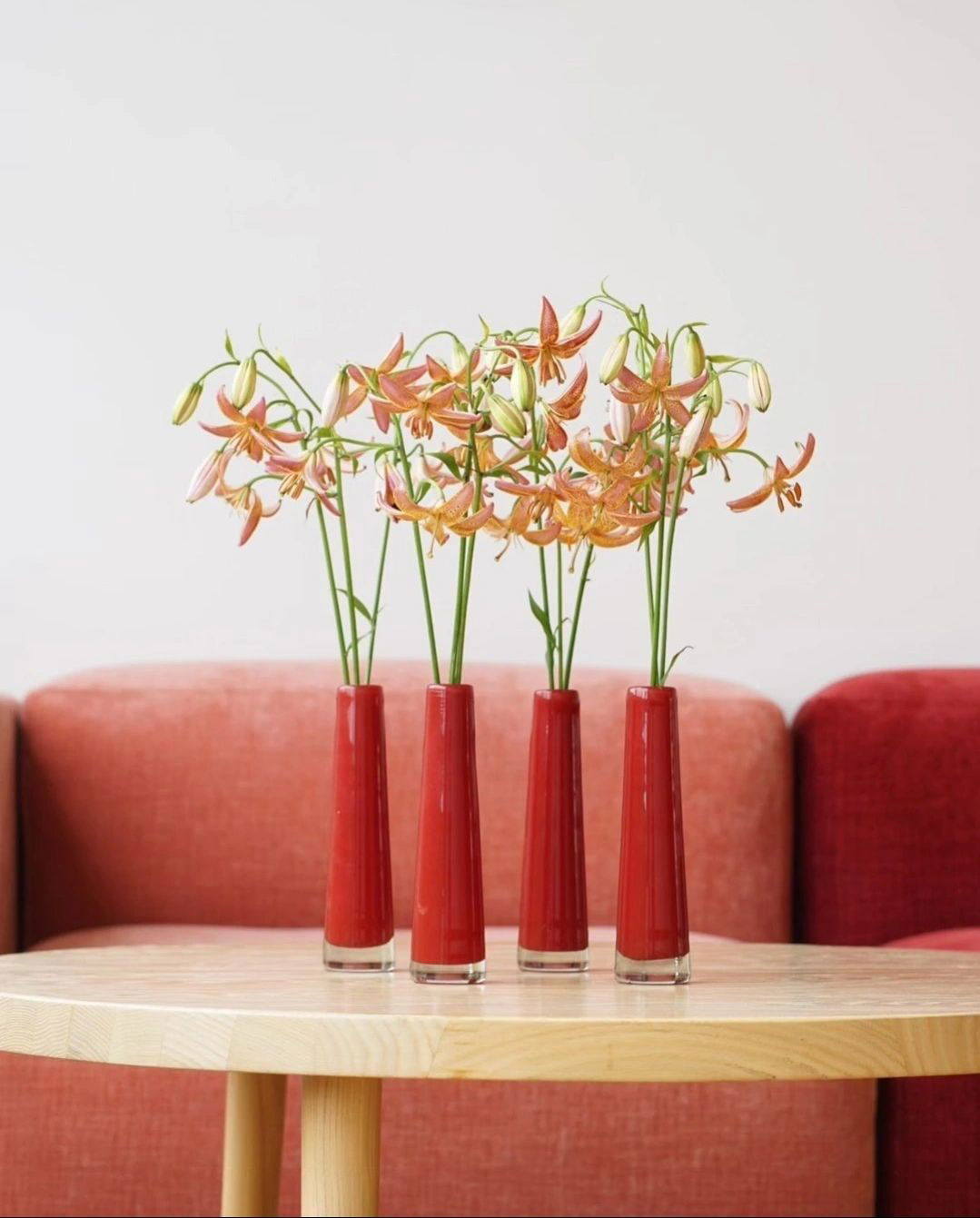 VASE SOLIFLEUR Budvase - RED