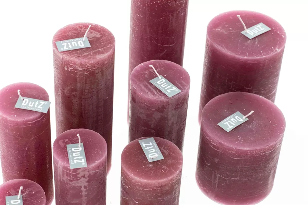 LUXURY RUSTIC CANDLE - FUCHSIA