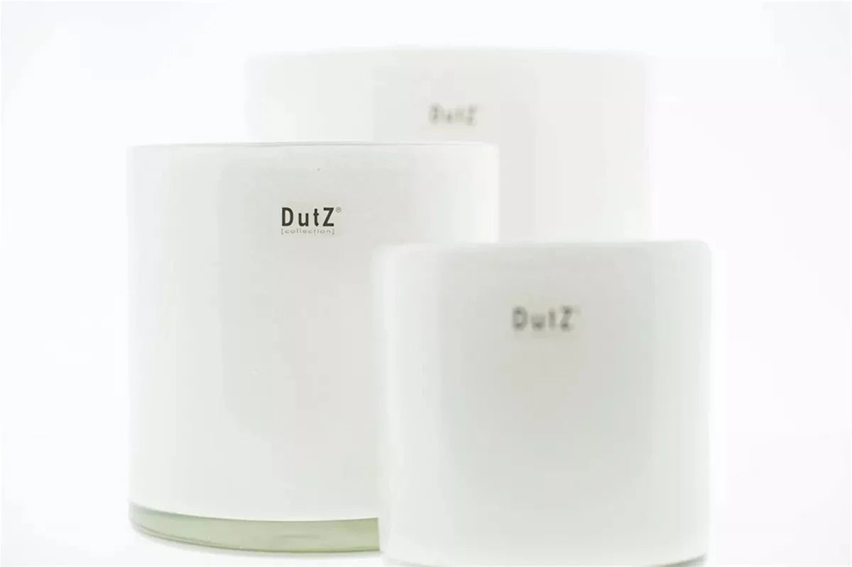 CYLINDER C1 Votive - H14 D14cm -  WHITE