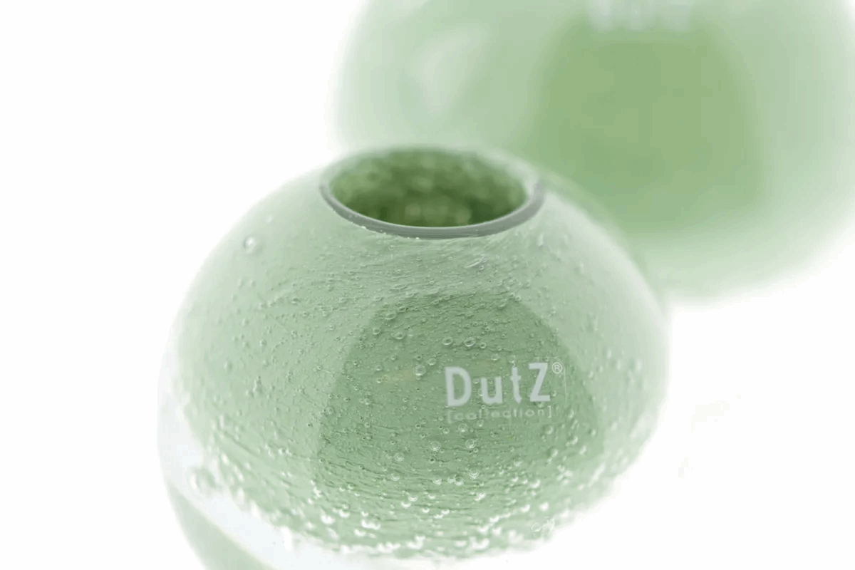 BALL VASE KULA -  Pistache Bubbles