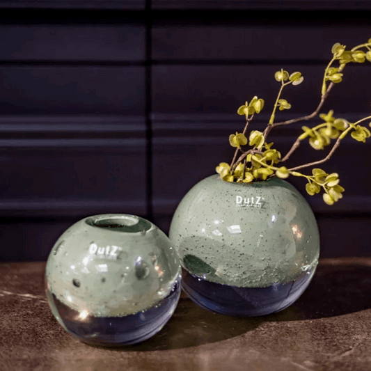 BALL VASE KULA -  Pistache Bubbles