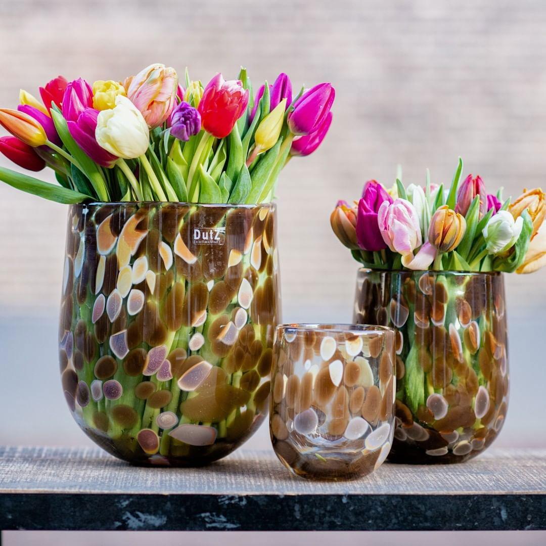 BARREL vase - LEOPARD BROWN Colour by DutZ