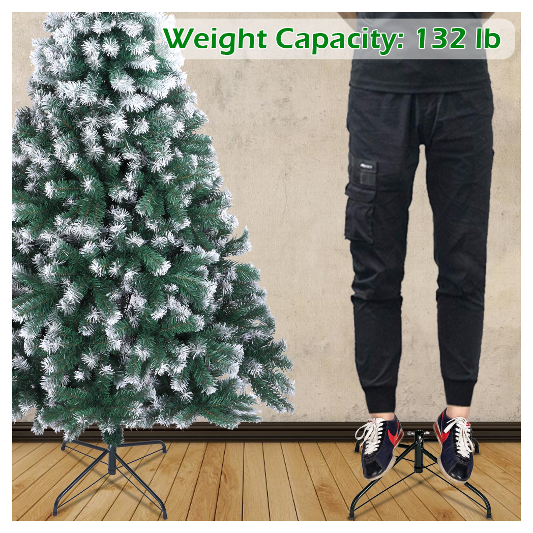 7FT Spray White PVC Christmas Tree 870 Branches