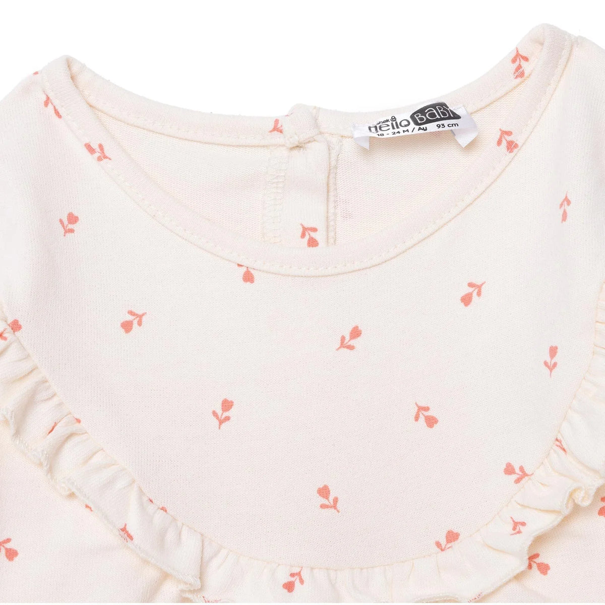 HelloBaby Long Sleeve Brushed Jersey Baby Dress (3-6 Months to 4-5 Years)