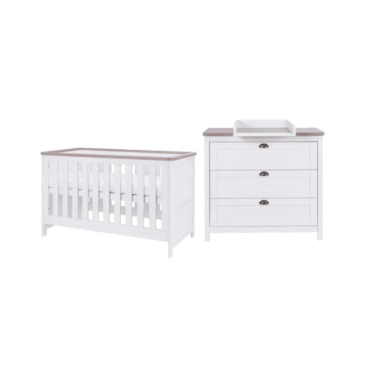 Tutti Bambini Verona 2 pcs Room Set - White/Oak