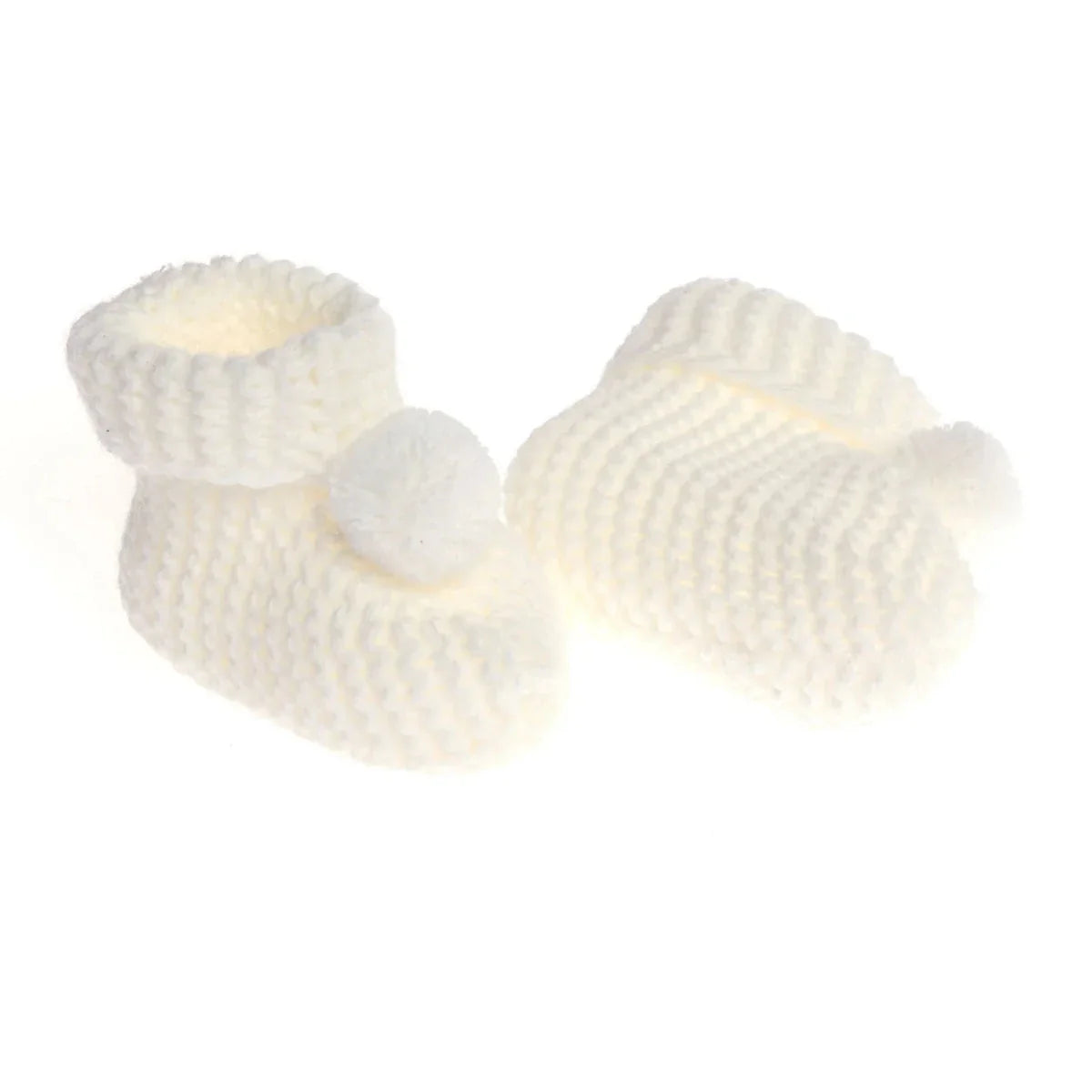 HelloBaby Pom Pom Baby Booties (One Size)