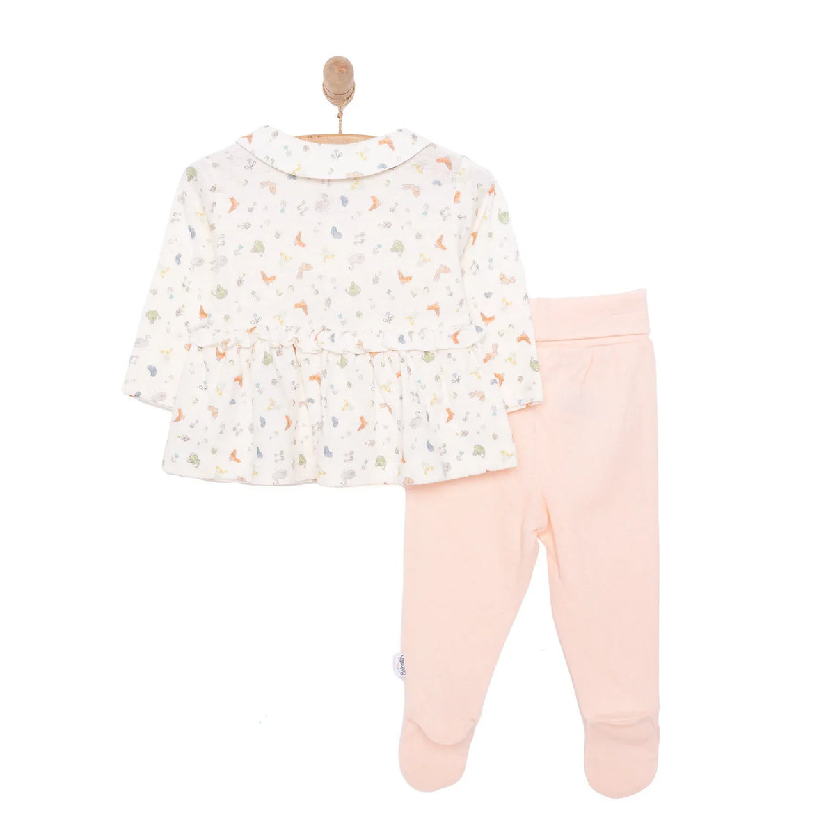 Bebetto Baby Cardigan & Footed Leggings Set (Newborn to 9 Months)
