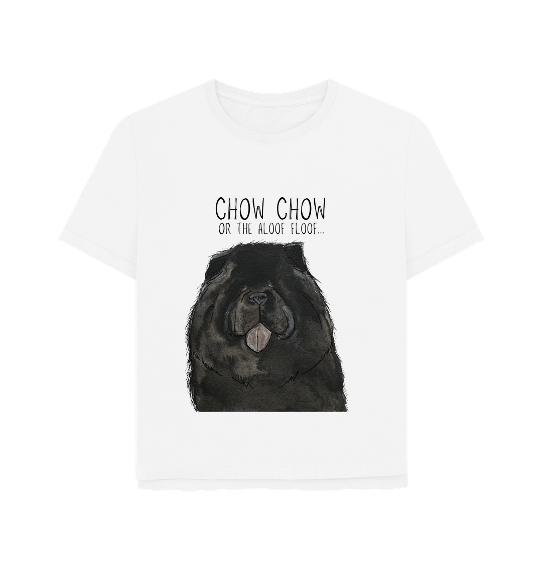 Black Chow Chow Women's Relaxed Fit T-Shirt – Featuring the Aloof Floof!
