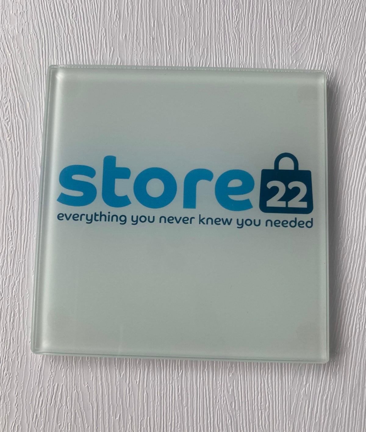 Store 22 merch - glass coaster