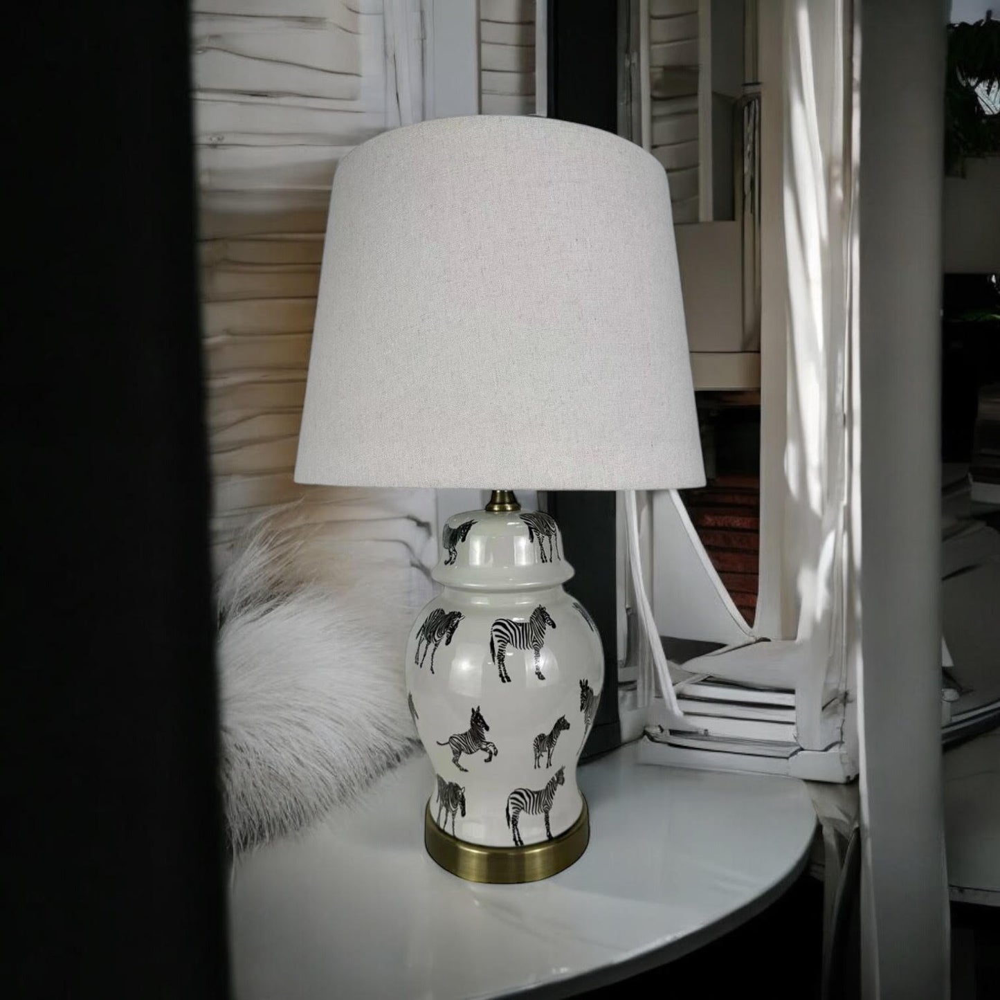 41CM LAMP AND SHADE