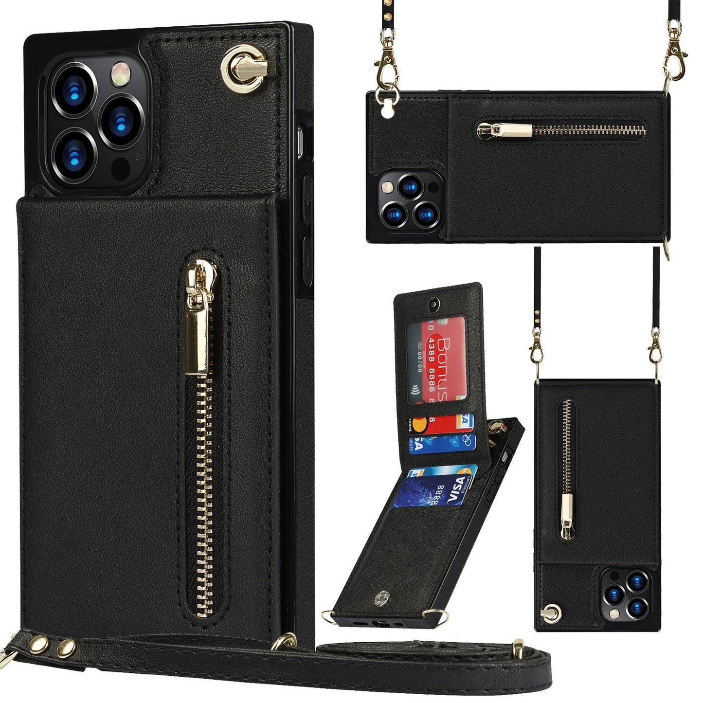 Mobile Phone Case Leather Messenger Protective Cover