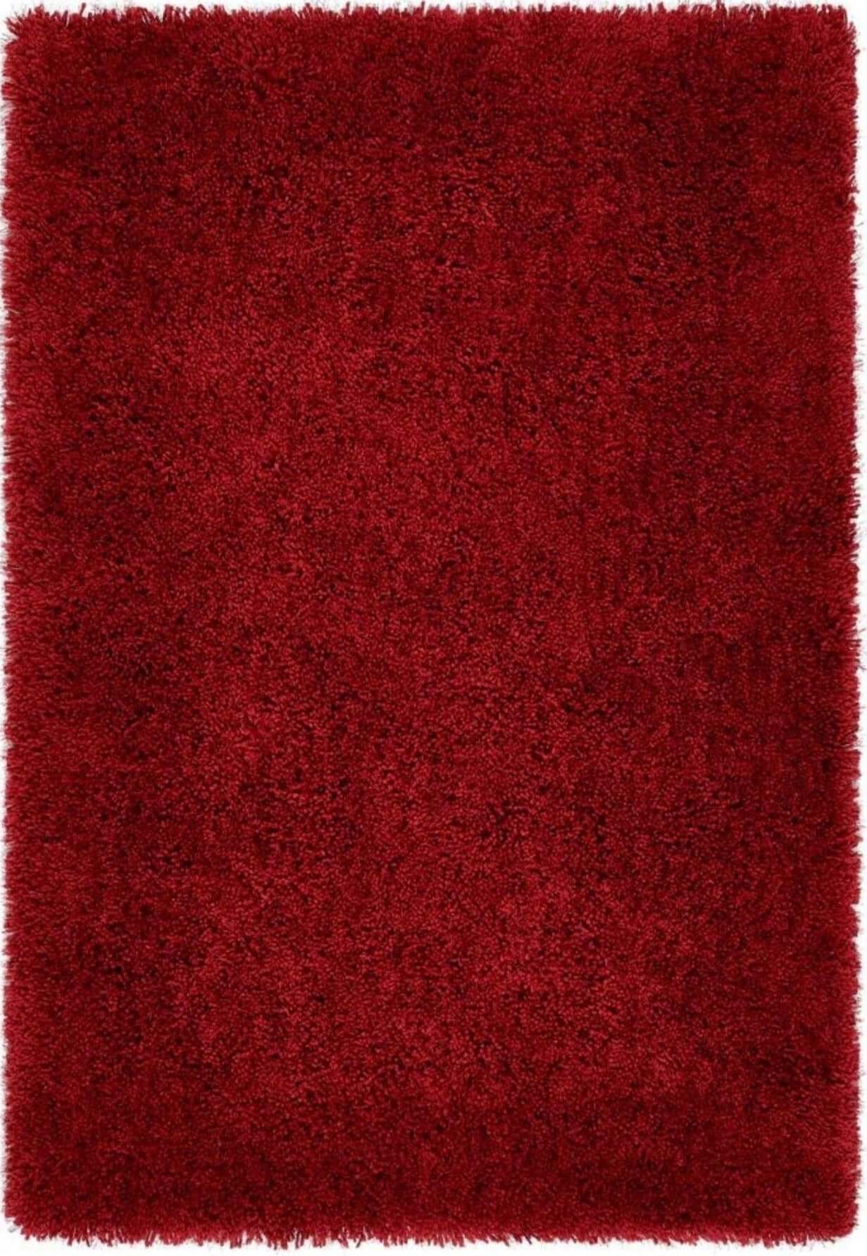 Chicago Red Shaggy Rug