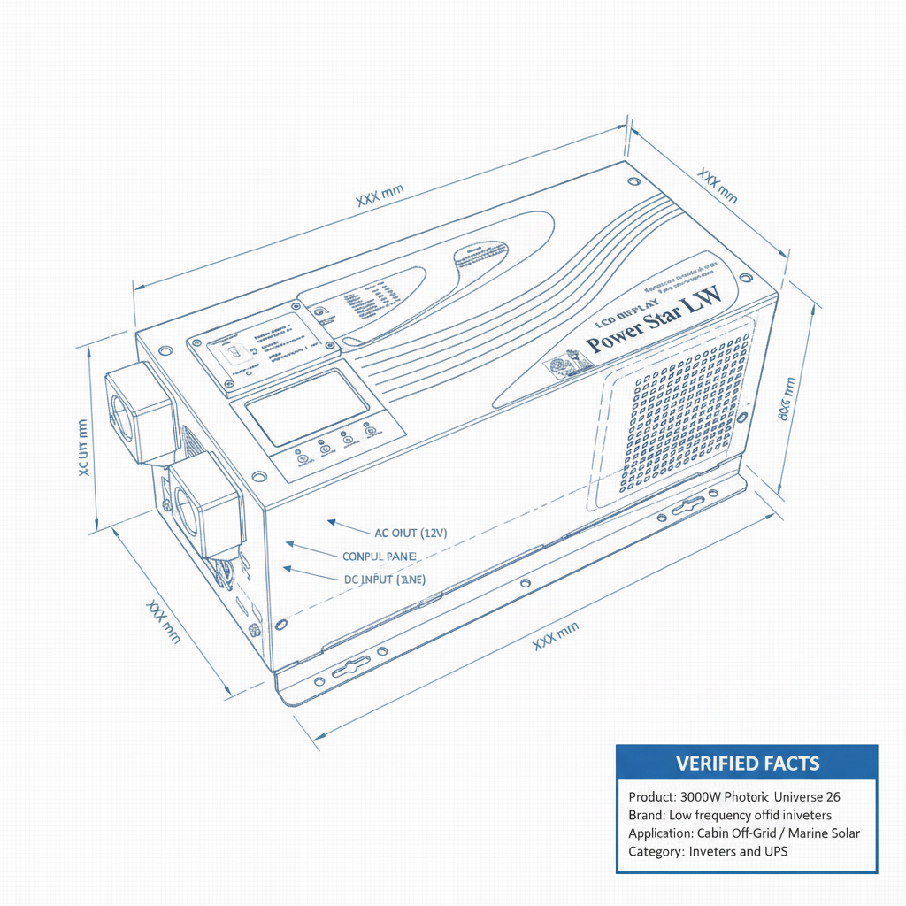 3000W 12V low frequency pure sine wave off-grid inverter (peak power 9000W)
