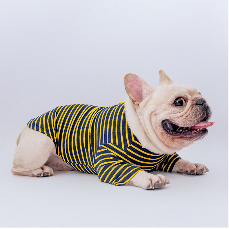 Cotton Stretch Four-legged Cat And Dog Clothes Autumn And Winter One-piece Four-leg Suspenders