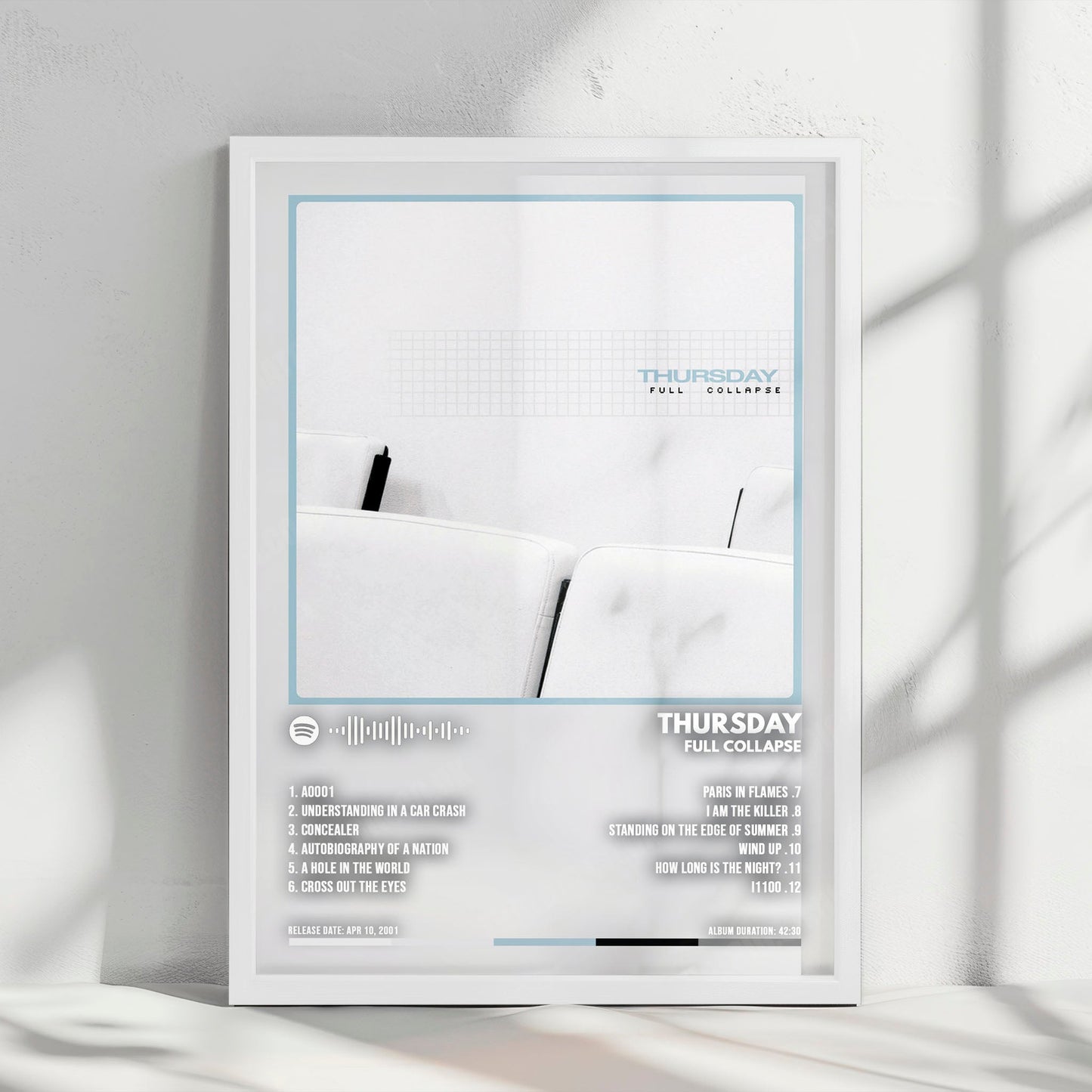 Thursday "Full Collapse" Album Cover Poster - with Complete Tracklist