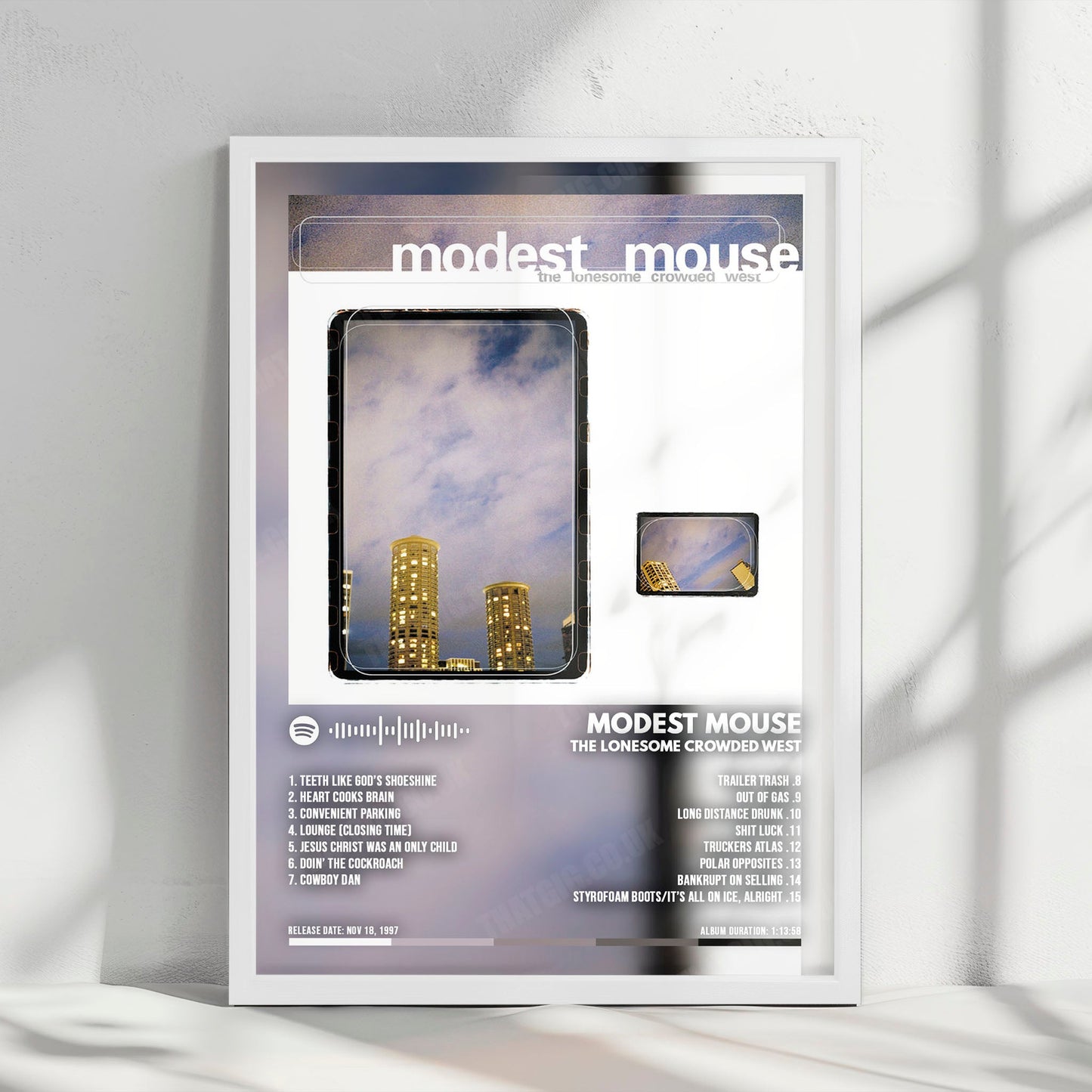 Modest Mouse "The Lonesome Crowded West" Album Cover Poster - with Complete Tracklist