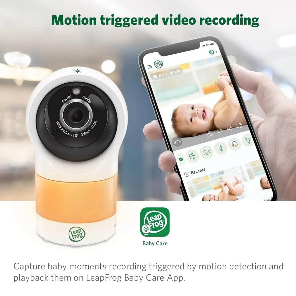 LeapFrog LF1911HD WiFi Standalone Video Baby Monitor
