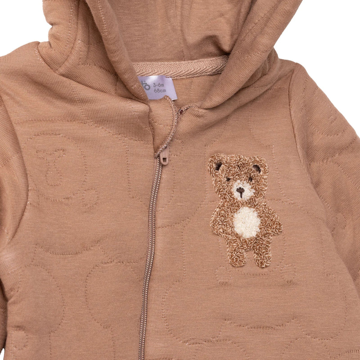 Bebetto Quilted Long Sleeve Footless Baby Sleepsuit (1-3 Months to 12 Months)