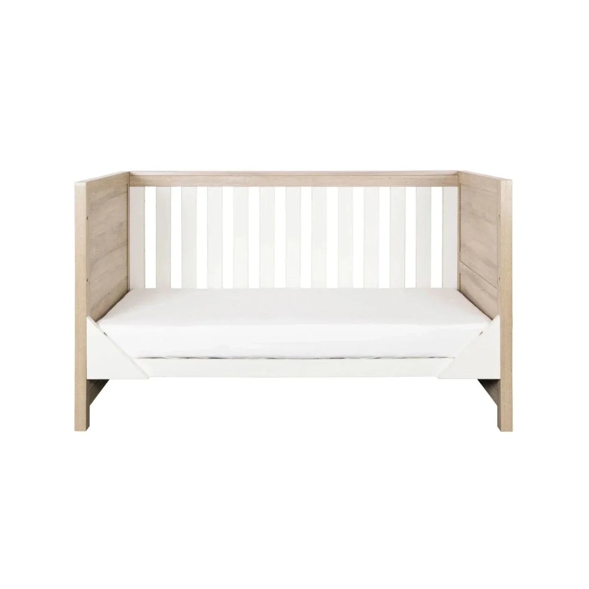 Tutti Bambini Modena 3-in-1 Cot Bed - White/Oak