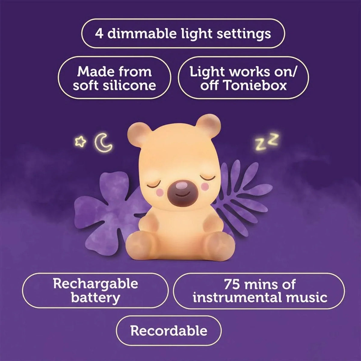 Tonies Night Light Tonie Audio Play - Sleepy Bear