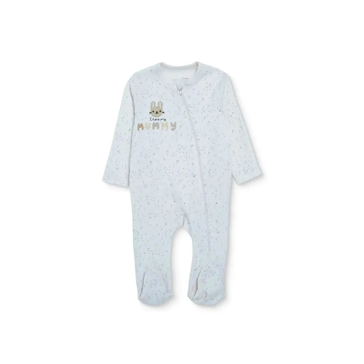 HelloBaby, Newborn, Footed Sleepsuit - Ecru