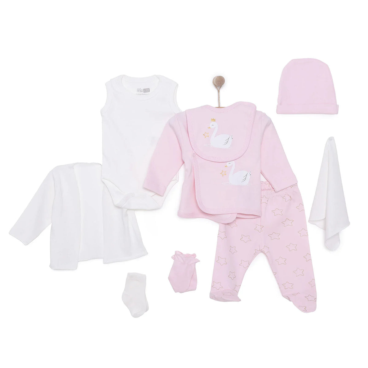 HelloBaby 10 Piece Envelope Neck Baby Hospital Bag Set (Newborn)