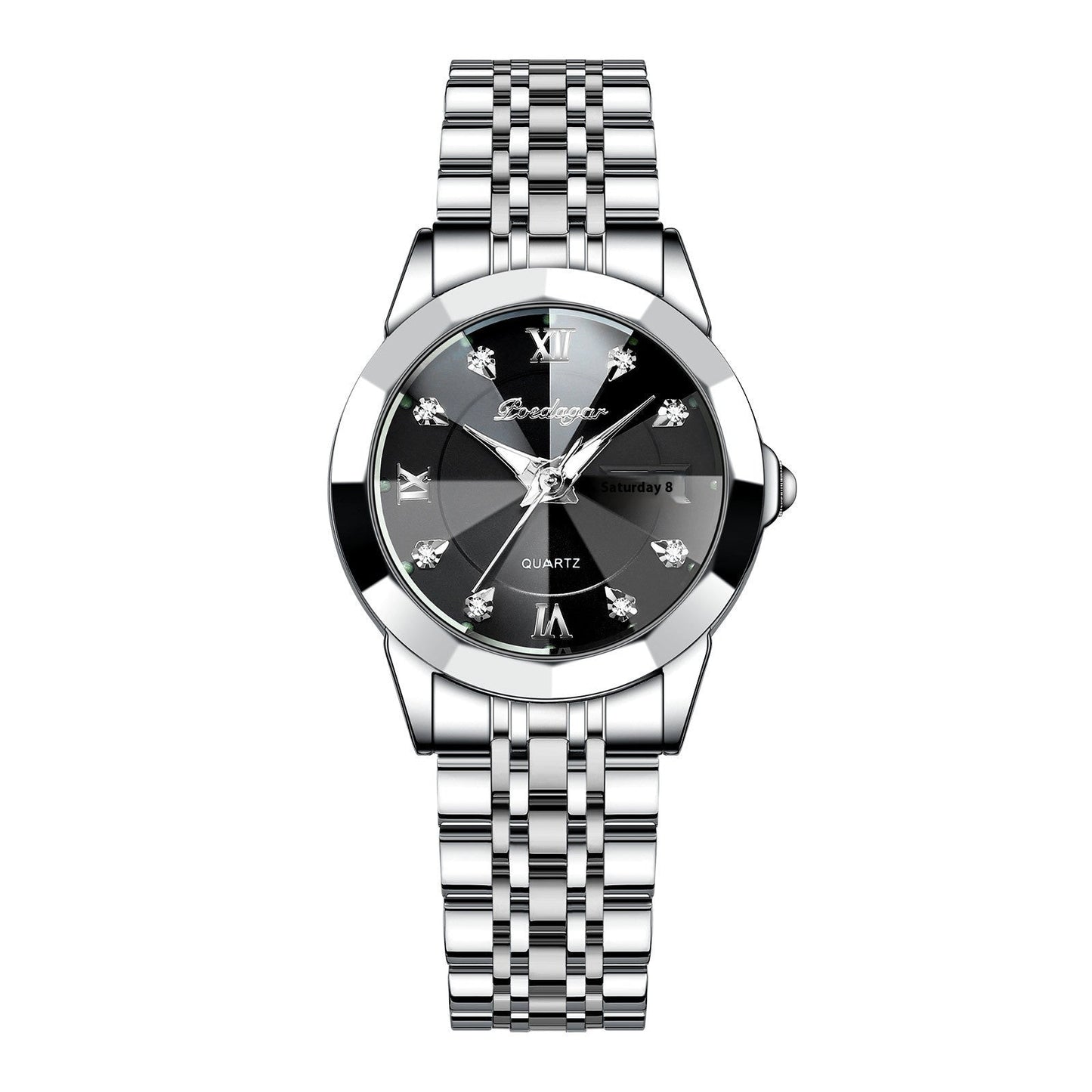 Women's Waterproof Luminous Double Calendar Wrist Watch