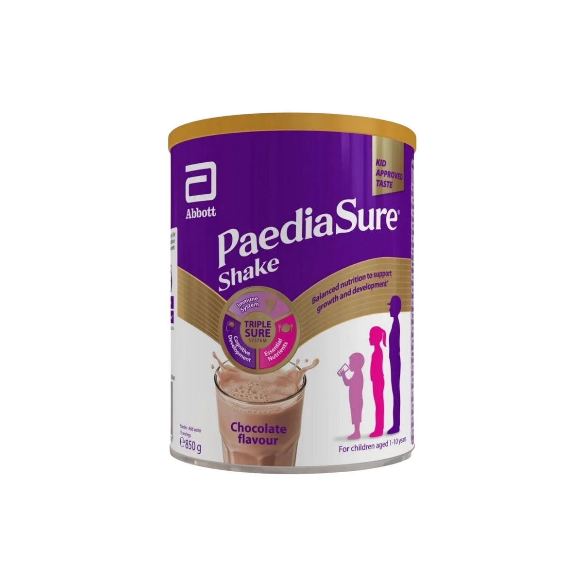 PaediaSure Shake Chocolate Flavoured Nutritional Supplement Powder for Kids 850g