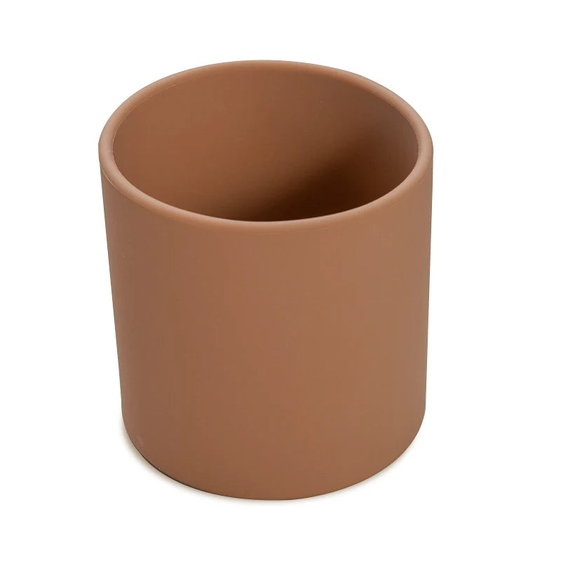 Silicone Baby Sippy Cup 220ML - Leakproof Toddler Drinking Cup