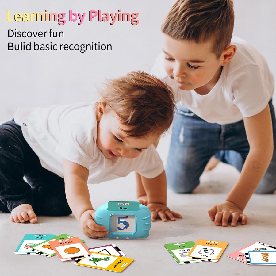 Eaever Bilingual Talking Flash Cards – 520 Spanish-English Sight Words for Kids 2-6
