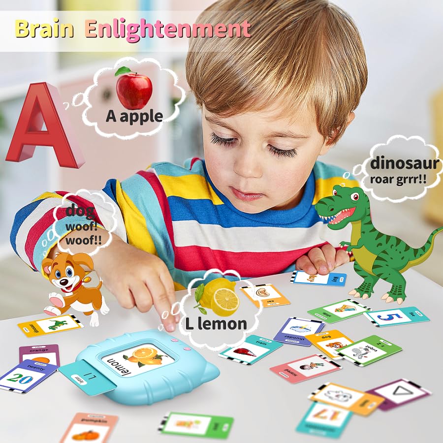 Eaever Bilingual Talking Flash Cards – 520 Spanish-English Sight Words for Kids 2-6