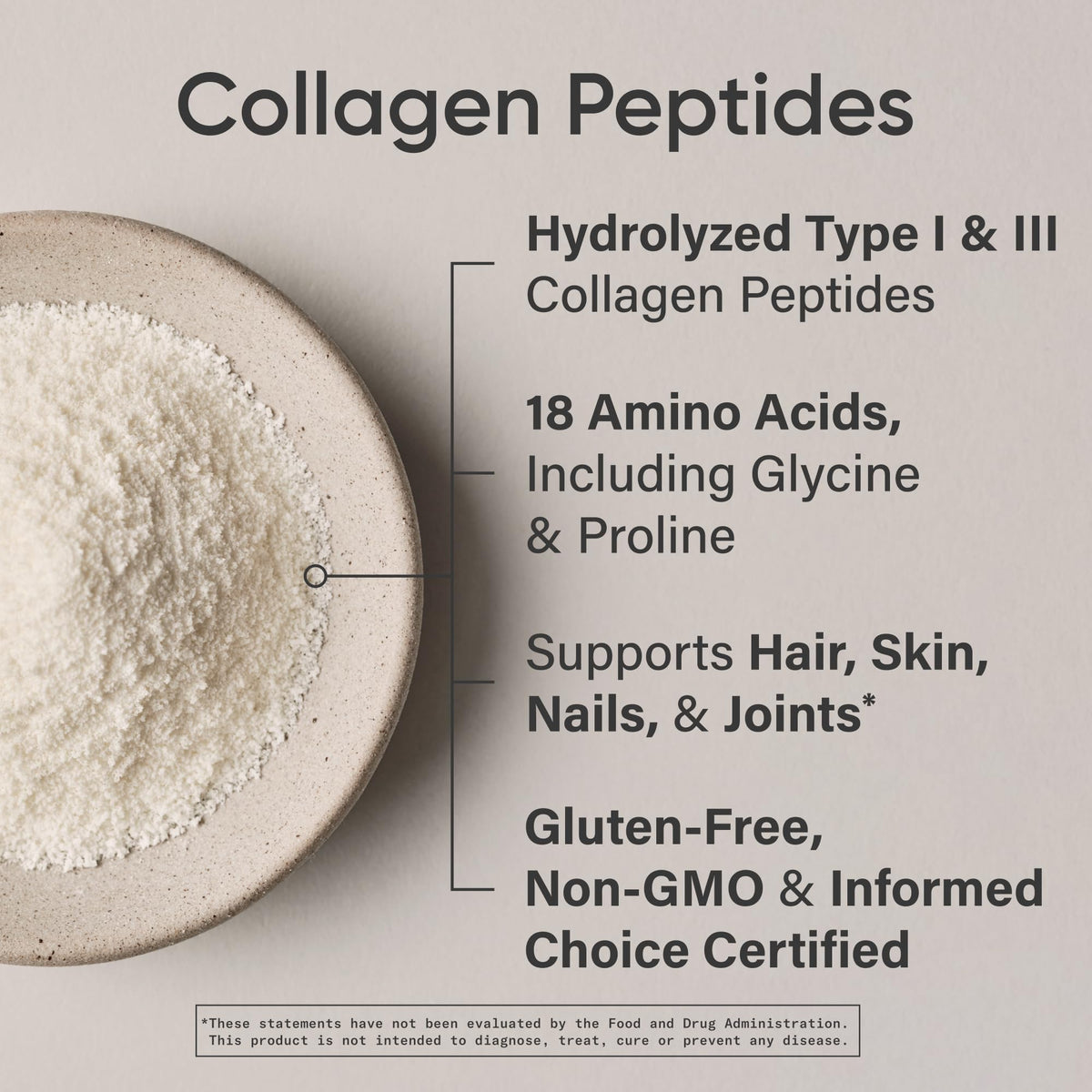 Sports Research Collagen Peptides – Hydrolyzed Type I & III Powder for Skin, Nails & Joints