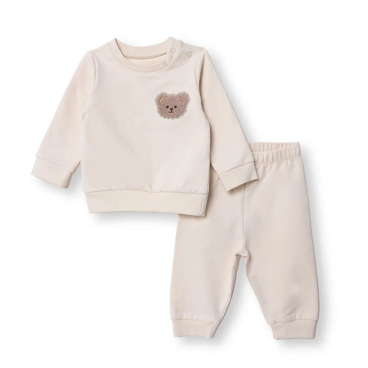 HelloBaby Bear Print Baby Sweatshirt & Leggings Set (1-3 Months to 12 Months)