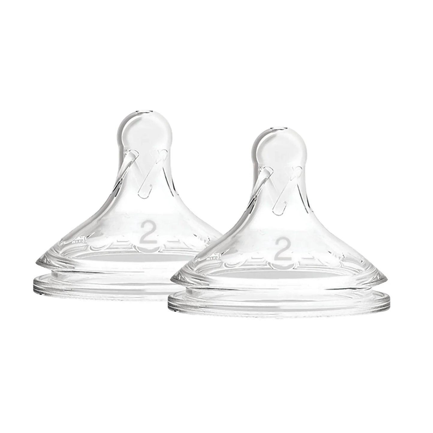 Dr. Brown's Options+ Baby Bottle Teats Level 2 Wide Neck 3+ months Pack of 2