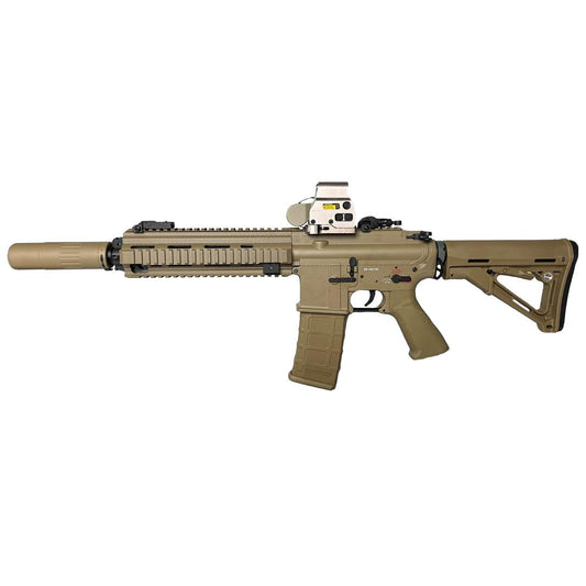 E&C 416D 9″ with E-Shooter Mosfet – Tan Dark Earth – Accessories Included (2025 version)
