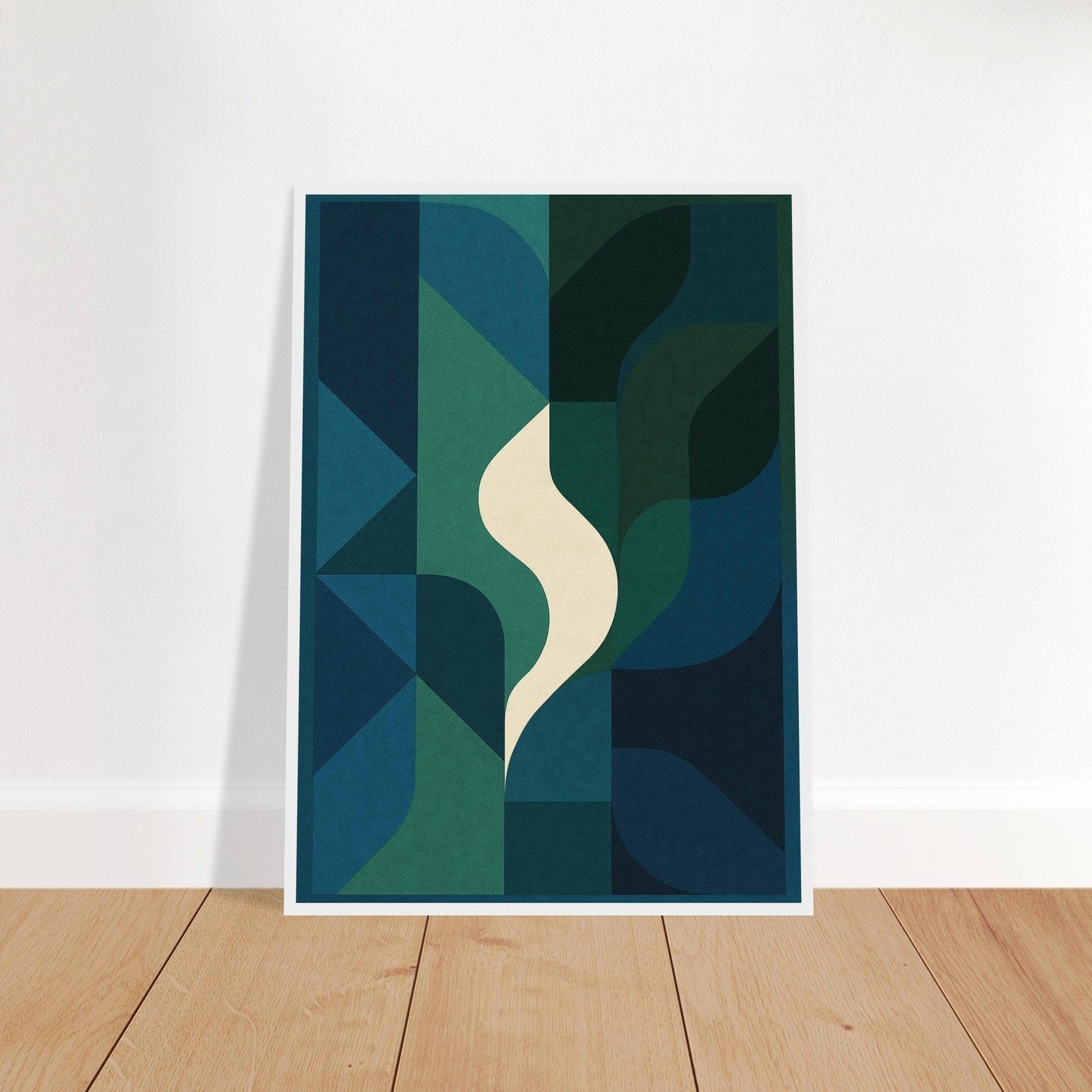 Abstract Night - Premium Matte Paper Wooden Framed Poster