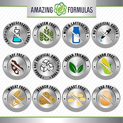 Amazing Formulas Echinacea 1300 mg Veggie Capsules | Non-GMO, Gluten Free, Made in USA | 2-Pack 180 Count