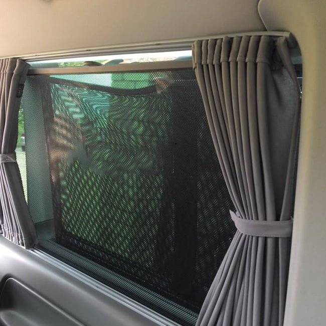 For VW T4 Window Curtains Eco-Line - Grey | Van-X
