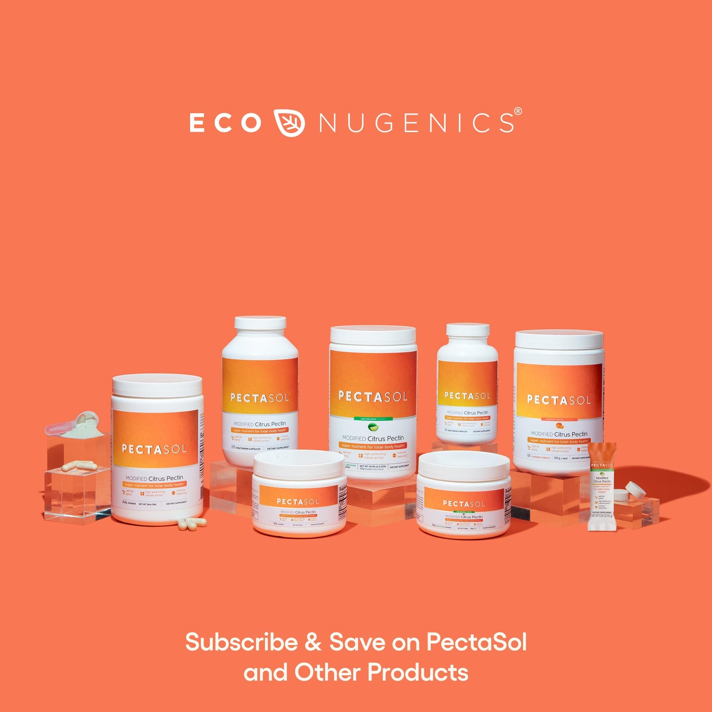 EcoNugenics PectaSol Modified Citrus Pectin – 454g Powder – Total-Body Health, Immune Support & Galectin-3 Maintenance