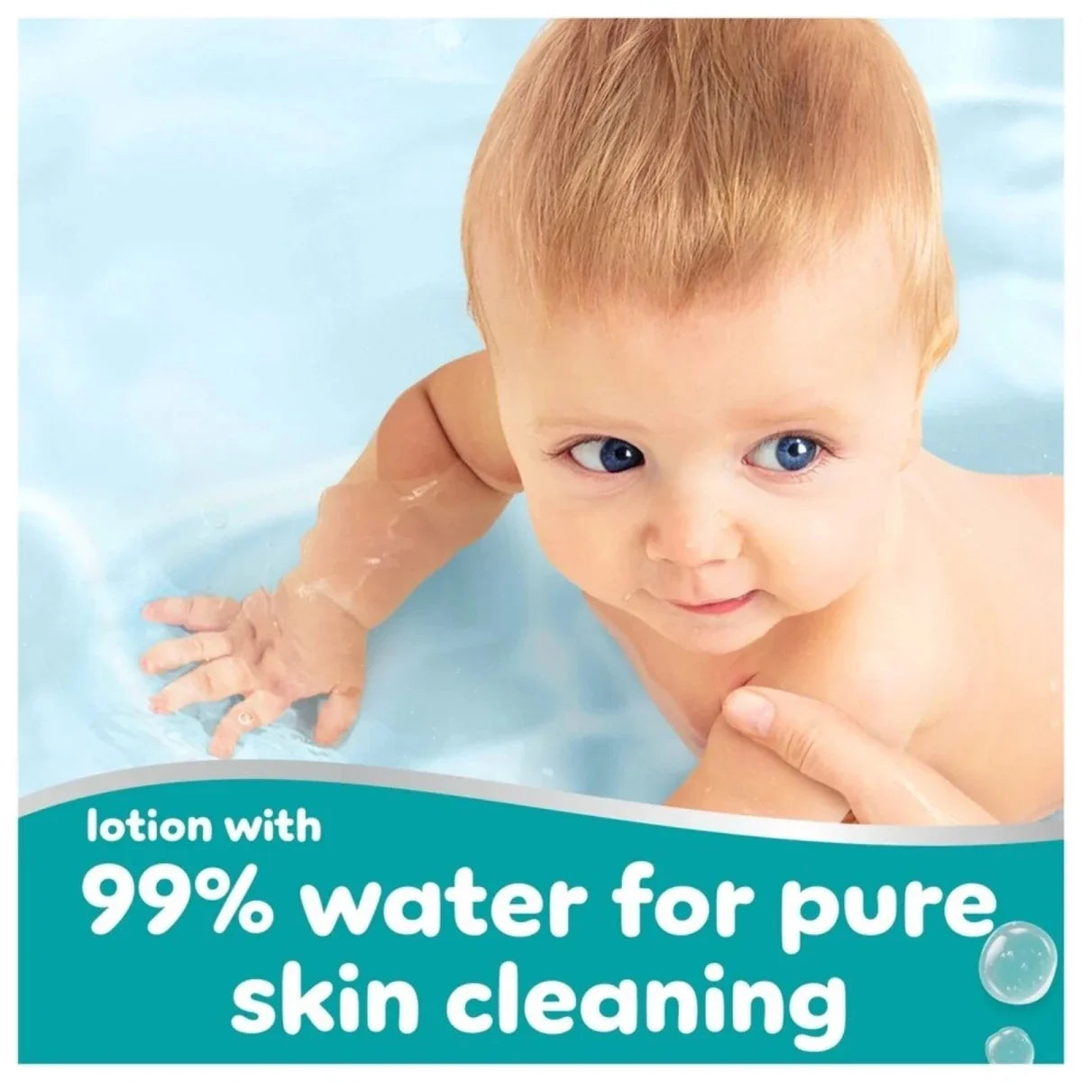 Pampers 99% Water Plastic Free Baby Wipes 4x60 pcs