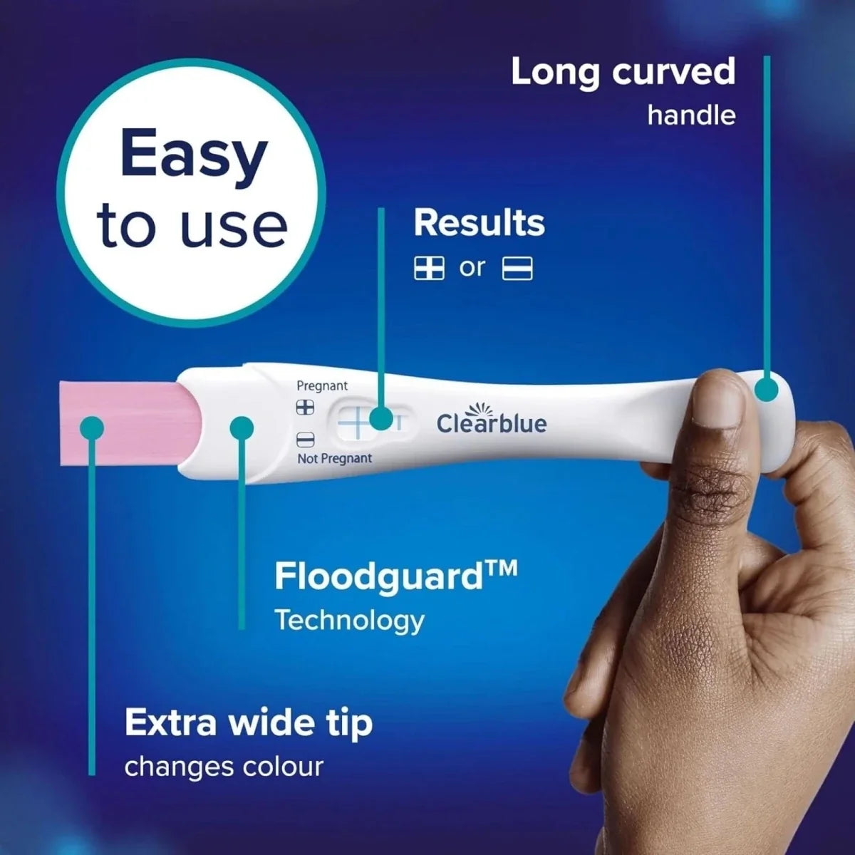 Clearblue Visual Rapid Detection Pregnancy Test Pack of 2