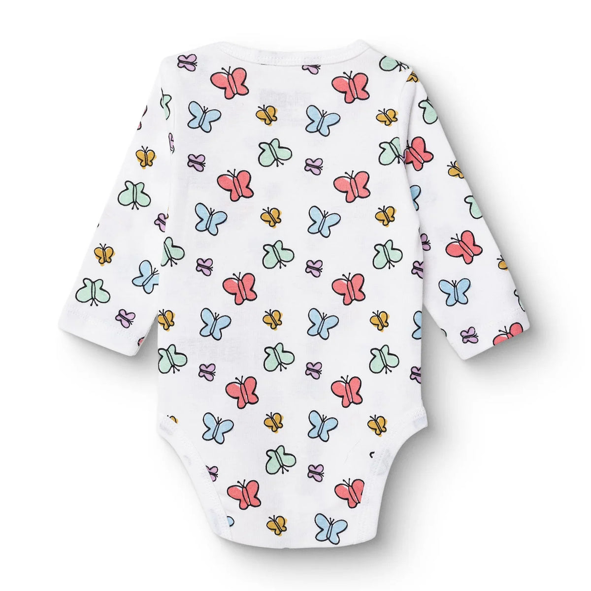 HelloBaby Cotton Popper Neck Long Sleeve Baby Bodysuit (1-3 Months to 2-3 Years)