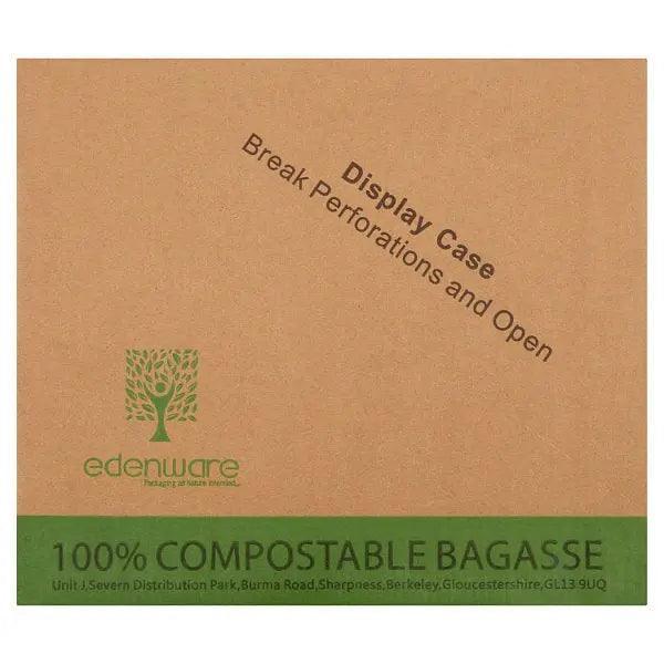 Edenware 400 Bagasse Medium Meal Box (Case of 8)
